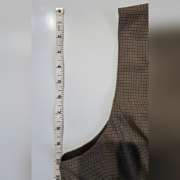 Abercrombie & Fitch Houndstooth Vest in Brown and Black - Picture 16 of 16